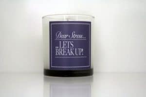 Cahn Candles - stress lets break up