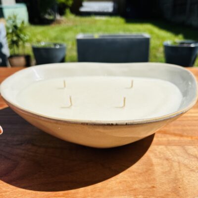 Four wick garden candle