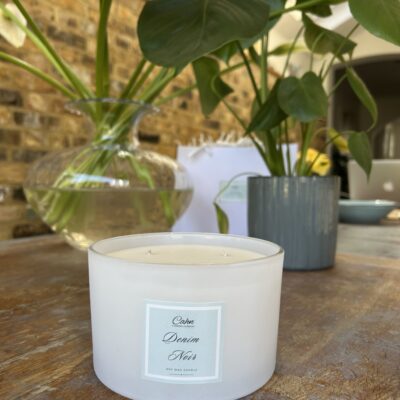 Denim Noir 3 wick Candle
